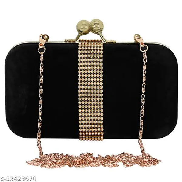 Black_Polyurethane_Clutch_For_Women