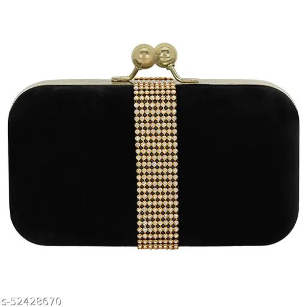 Black_Polyurethane_Clutch_For_Women