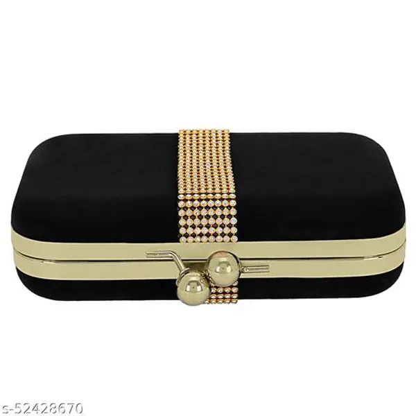 Black_Polyurethane_Clutch_For_Women