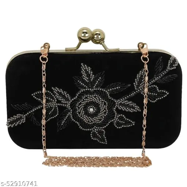Black_Polyurethane_Clutch_For_Women