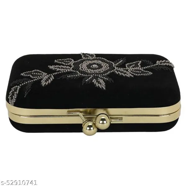 Black_Polyurethane_Clutch_For_Women