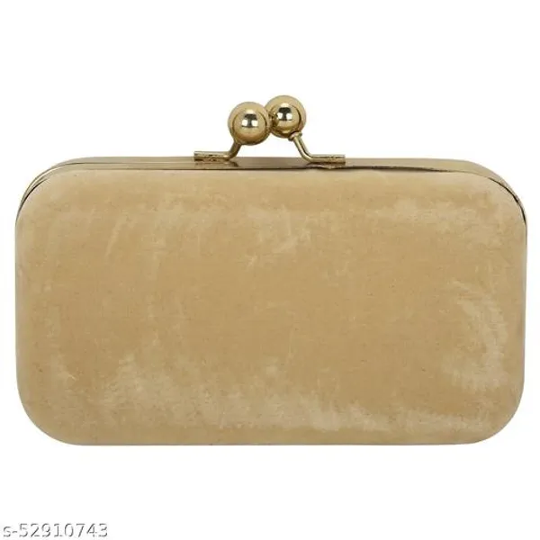 Gold_Polyurethane_Clutch_For_Women