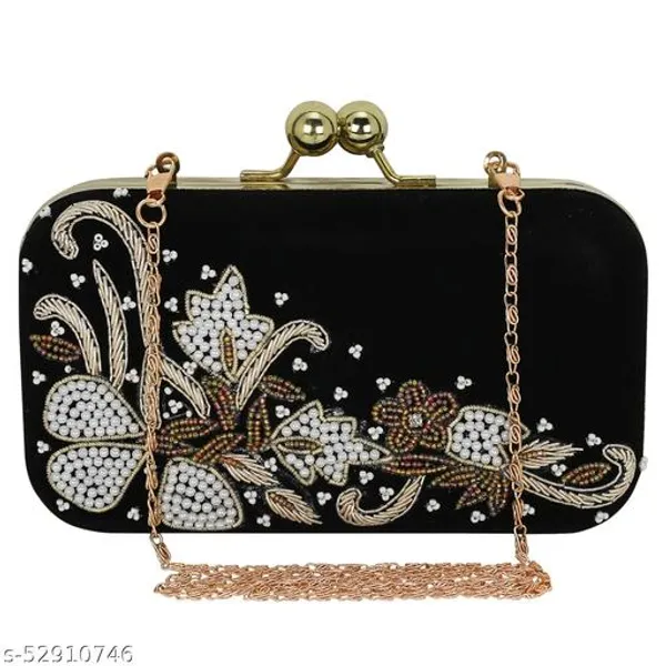 Black_Polyurethane_Clutch_For_Women