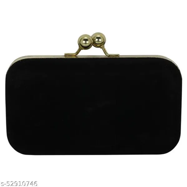 Black_Polyurethane_Clutch_For_Women