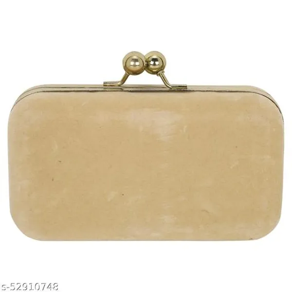 Gold_Polyurethane_Clutch_For_Women