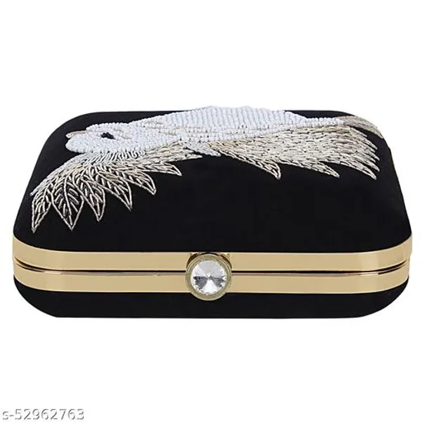 Black_Polyurethane_Clutch_For_Women