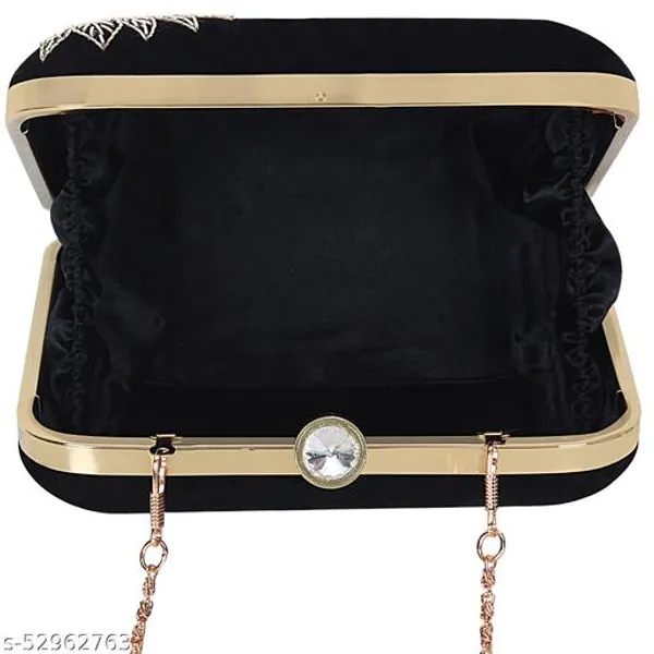Black_Polyurethane_Clutch_For_Women