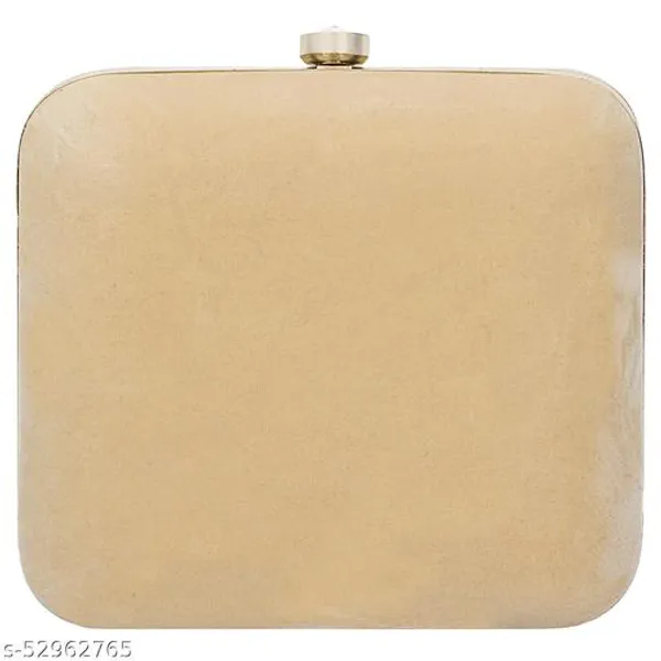 Gold_Polyurethane_Clutch_For_Women