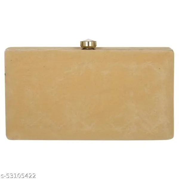 Gold_Polyurethane_Clutch_For_Women