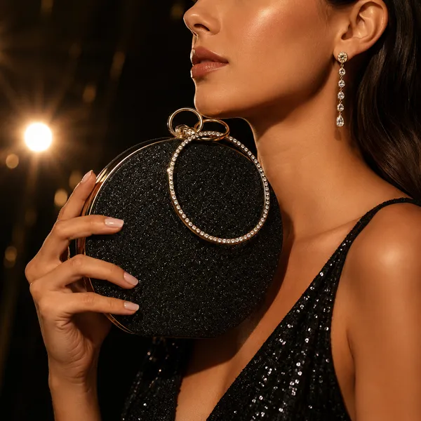 Black_Polyurethane_Clutch_For_Women