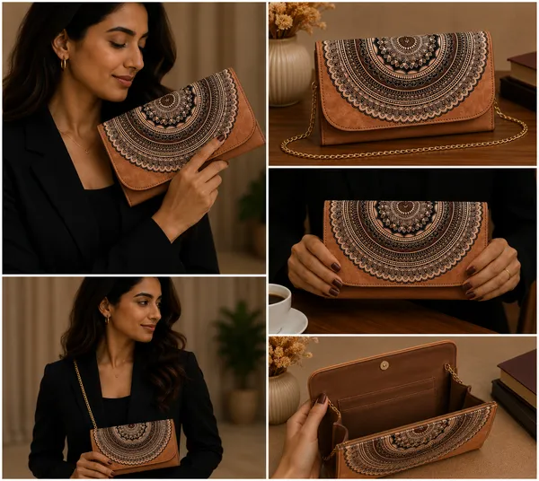 Brown_Polyurethane_Sling_Bag_For_Women