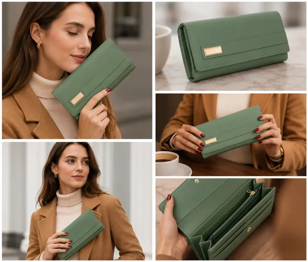 Green_Polyurethane_Hand_Purse_For_Women