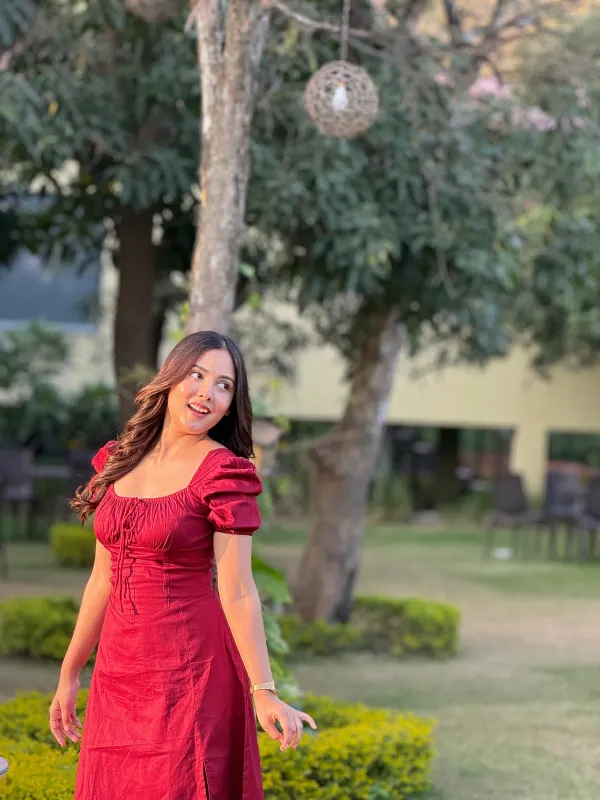 Maroon_Bustier_Dress