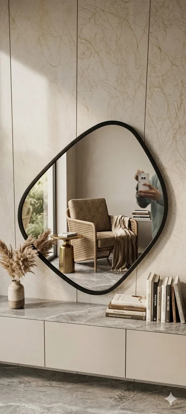 Premium_Pebble_Shape_And_Teardrop_Shape_Wall_Mirror