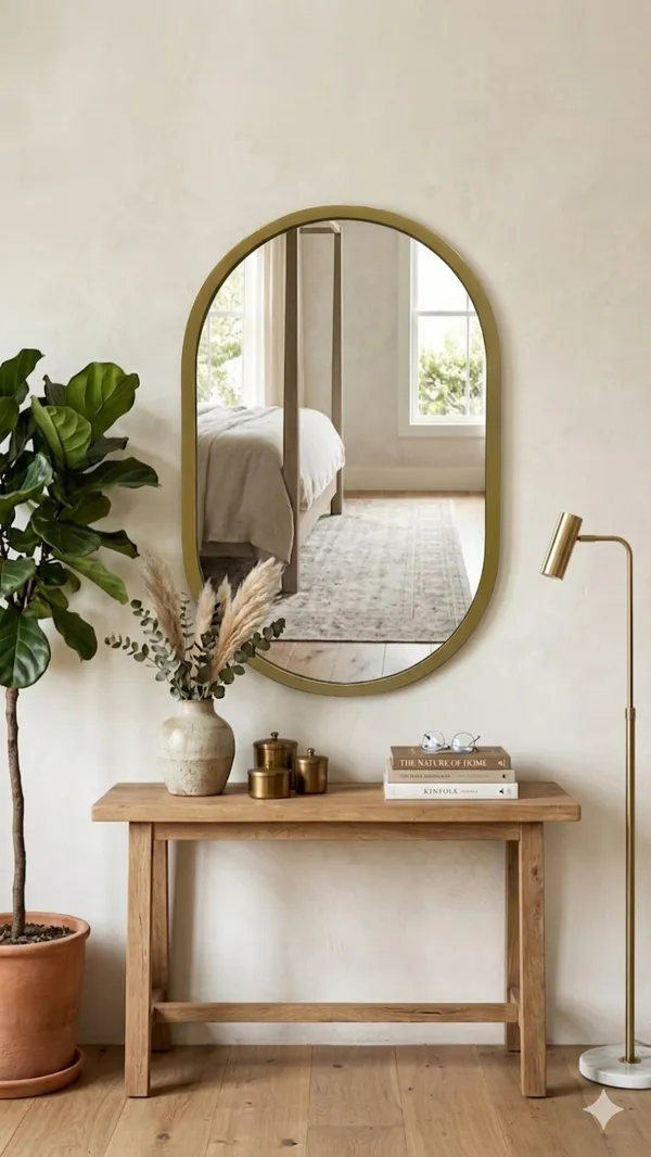 Oval_Gold_Framed_Wall_Mirror_-_20X12_Inches_With_Premium_Modiguard_Glass