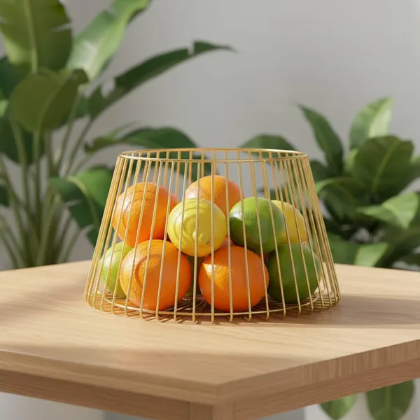 Large_Metal_Wire_Basket_Gold_Round_Tapered_Design