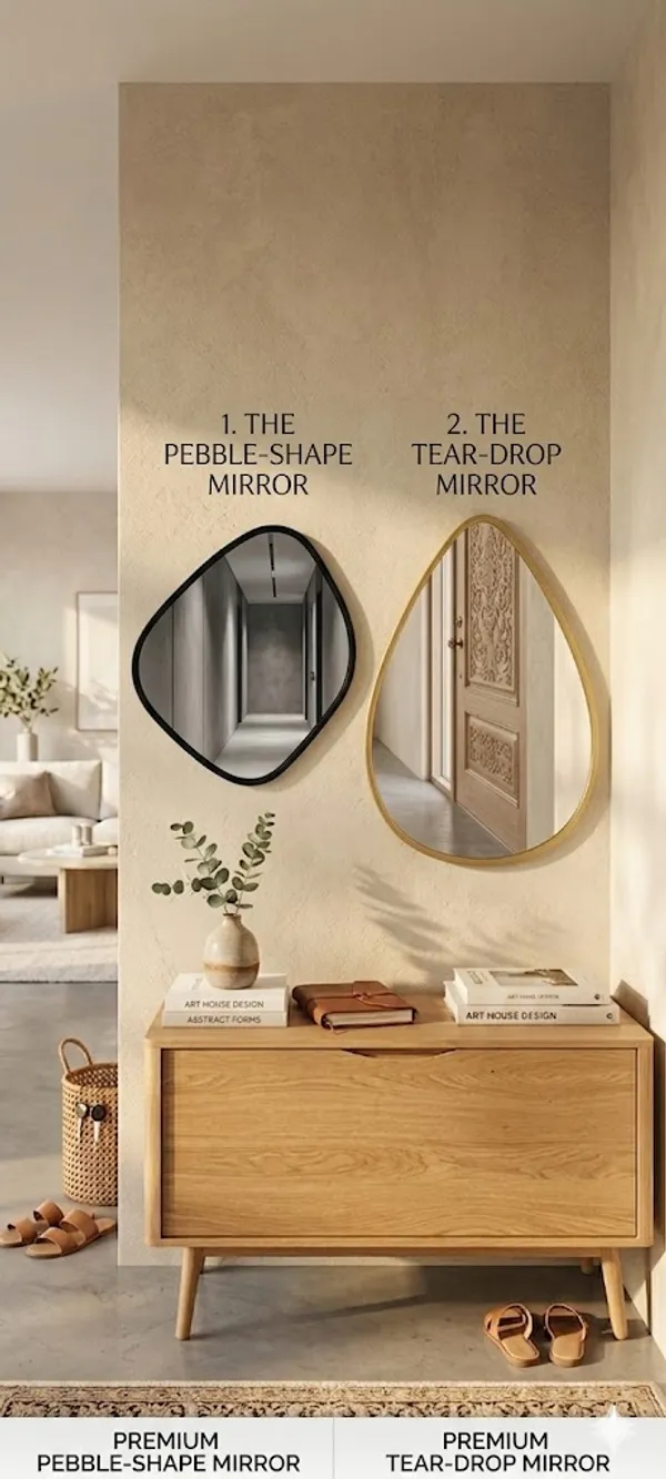 Premium_Pebble_Shape_And_Teardrop_Shape_Wall_Mirror