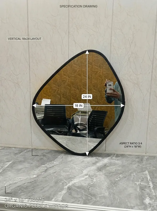Premium_Pebble_Shape_And_Teardrop_Shape_Wall_Mirror