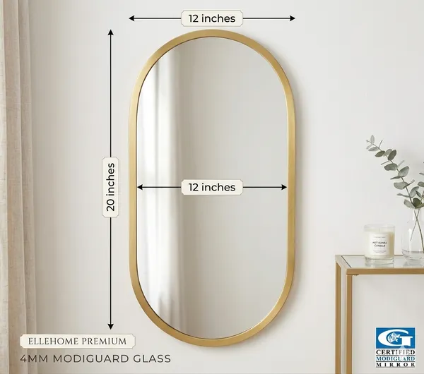 Oval_Gold_Framed_Wall_Mirror_-_20X12_Inches_With_Premium_Modiguard_Glass