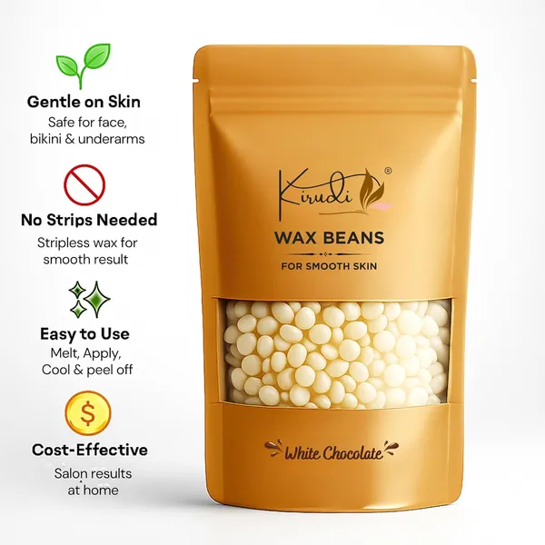White_Chocolate_Hard_Wax_Beans_200g_For_Women_Premium_Brazilian_Wax_For_Face_Bikini_Full_Body_Stripless_Bean_Wax_Smooth_Skin_Hair_Removal_Waxing_Kit(Pack_of_2)