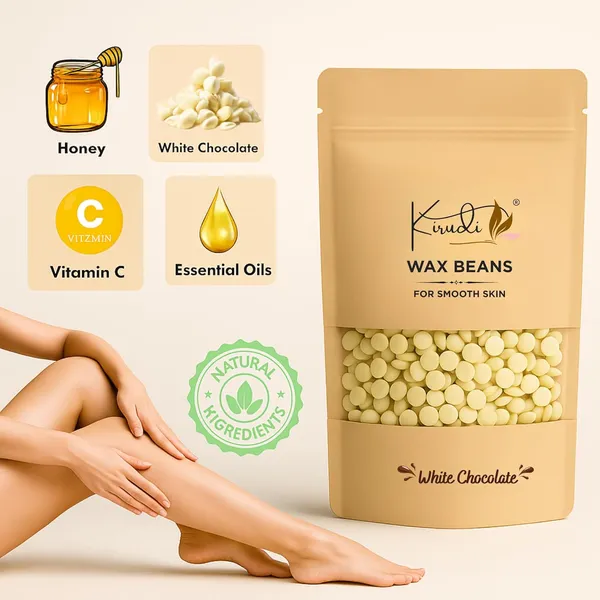 White_Chocolate_Hard_Wax_Beans_200g_For_Women_Premium_Brazilian_Wax_For_Face_Bikini_Full_Body_Stripless_Bean_Wax_Smooth_Skin_Hair_Removal_Waxing_Kit(Pack_of_2)