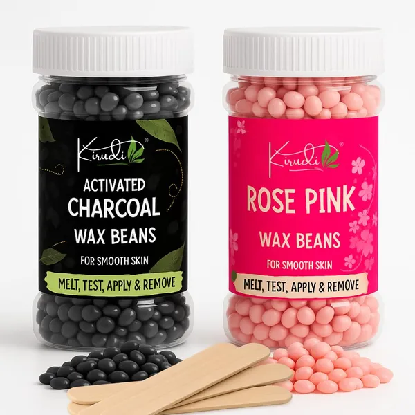 Activated_Charcoal_Rose_Pink_Brazilian_Hard_Wax_Beans_Combo_50g_Each_100g_Total_Painless_Hair_Removal_For_Women_Girls_Face_Bikini_Underarms_Body_Waxing_With_Wooden_Spatula(Pack_of_2)