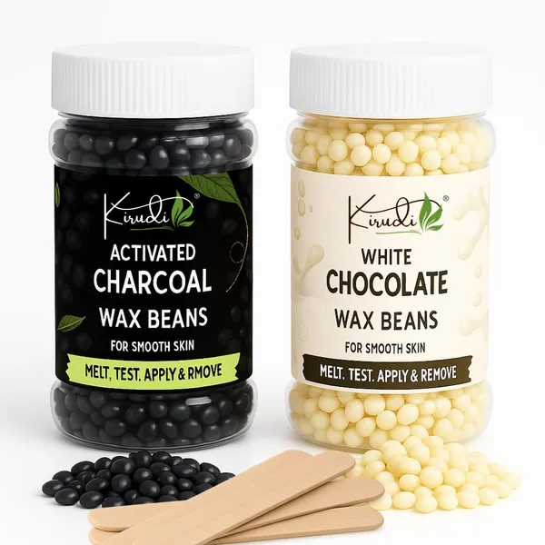Hard_Wax_Beans_For_Women_Activated_Charcoal_White_Chocolate_100g_X_2_200g_Total_Painless_Hair_Removal_For_Face_Underarms_Bikini_Legs_With_Wooden_Spatula(Pack_of_2)