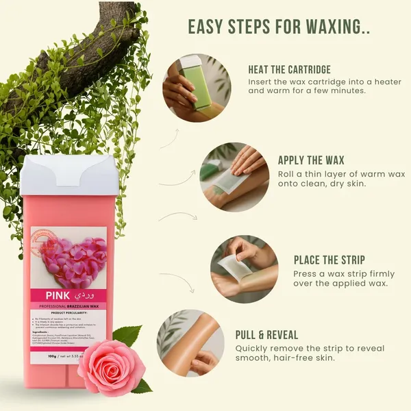 Roll_On_Wax_Cartridge_Combo_100g_Creme_Tea_Tree_White_Chocolate_Professional_Depilatory_Wax_For_Smooth_Hair_Removal_Suitable_For_All_Skin_Types_Pack_Of_3