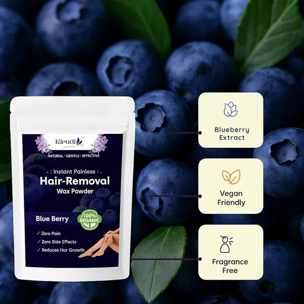 Blueberry_Facial_Wax_Powder_5_Min_Painless_Natural_Hair_Removal_Powder_For_Face_Body_Herbal_Chemical_Free_Waxing_Alternative_No_Irritation_Smooth_Skin_100g(Pack_of_2)