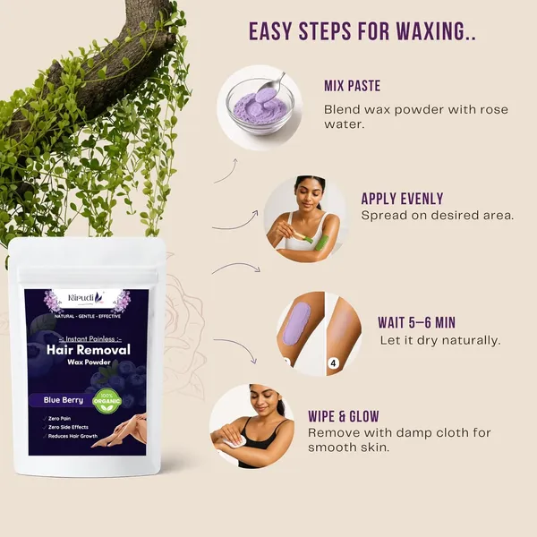 Blueberry_Facial_Wax_Powder_5_Min_Painless_Natural_Hair_Removal_Powder_For_Face_Body_Herbal_Chemical_Free_Waxing_Alternative_No_Irritation_Smooth_Skin_100g(Pack_of_2)