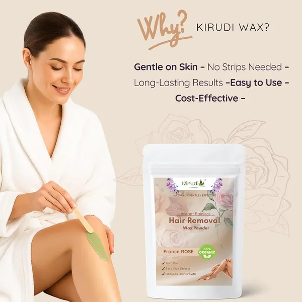 France_Rose_Facial_Wax_Powder_5_Min_Painless_Natural_Hair_Removal_Powder_For_Face_Body_Herbal_Chemical_Free_Waxing_Alternative_No_Irritation_Smooth_Skin_100g(Pack_of_2)