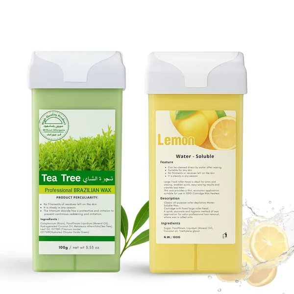 Roll_On_Wax_Cartridge_Combo_100g_Tea_Tree_Lemon_Professional_Hair_Removal_Wax_For_Women_Men_Smooth_Full_Body_Waxing_At_Home_Pack_Of_2