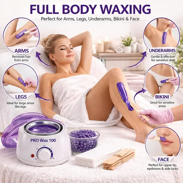 Prowax_Wax_Heater_Machine_With_Lavender_Wax_Beans_500g_Salon_Grade_Heating_With_Temperature_Control_Easy_At_Home_Full_Body_Hair_Removal