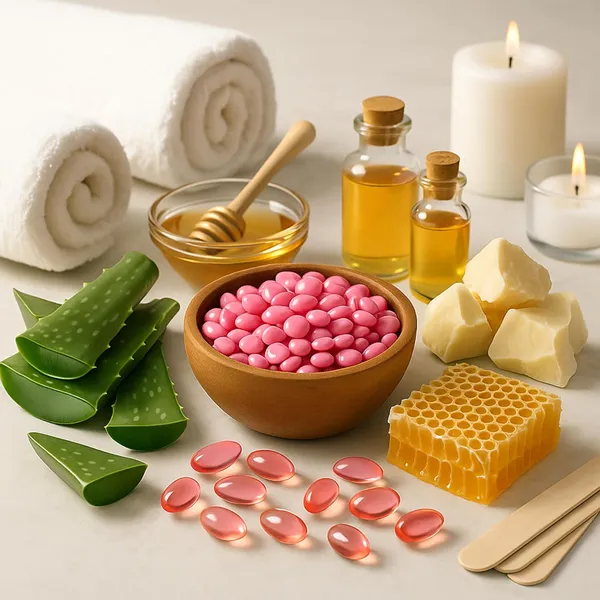Alcohol_Free,_Paraben_Free_Rose_Pink_Wax_Beans_For_Unisex