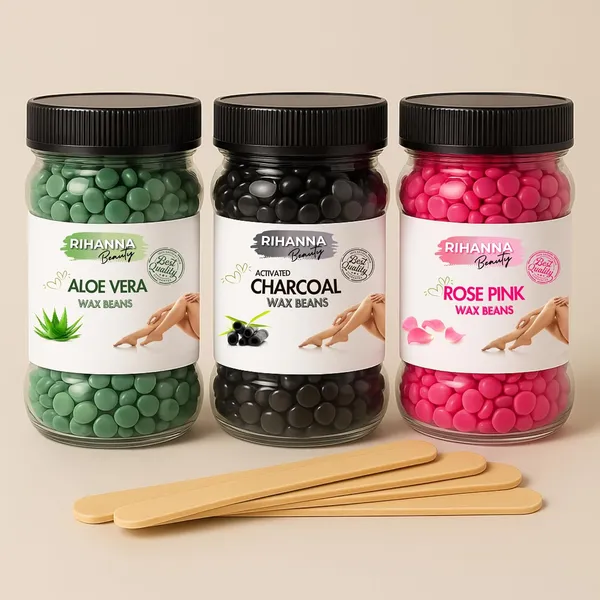 Alcohol_Free,_Paraben_Free_Wax_Beans_For_Unisex_Pack_of_3_(Aloevera,_Charcoal,_Rose_Pink)