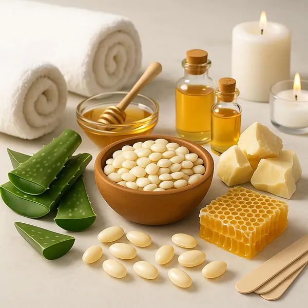 Alcohol_Free,_Paraben_Free_White_Chocolate_Wax_Beans_For_Unisex
