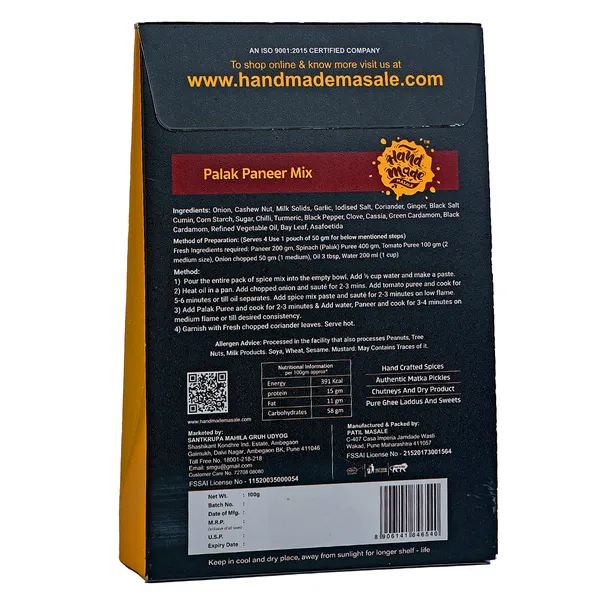 Premium_Palak_Paneer_Mix_Instant_Food___(Pack_of_2)_|_Black
