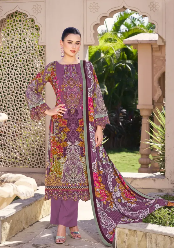 Unstitched_Purple_Cambric_Cotton_Embroidered__Suit_For_Women