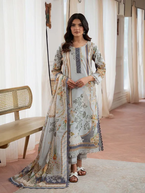 Unstitched_Buttery_White_Pure-Cotton_Embroidered__Suit_For_Women