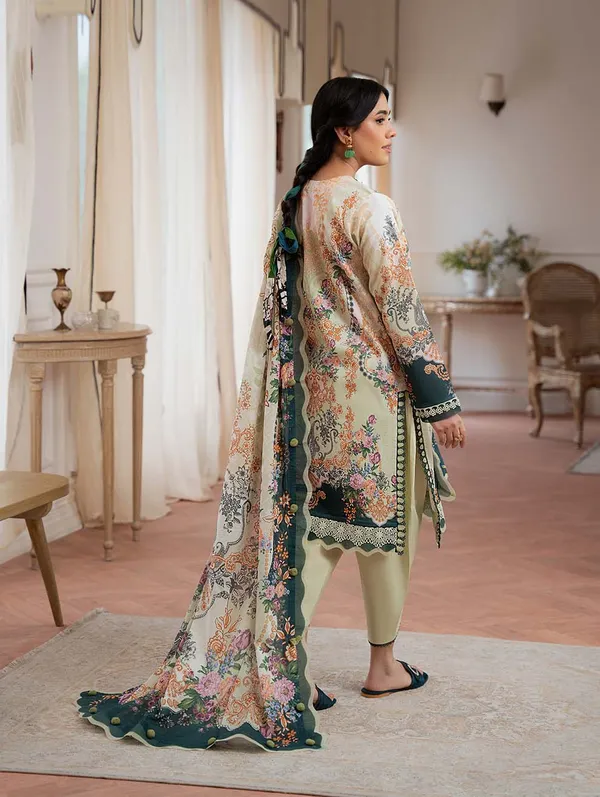 Unstitched_Olive_Green_Pure-Cotton_Embroidered__Salwar_Kameez_With_Dupatta_For_Women
