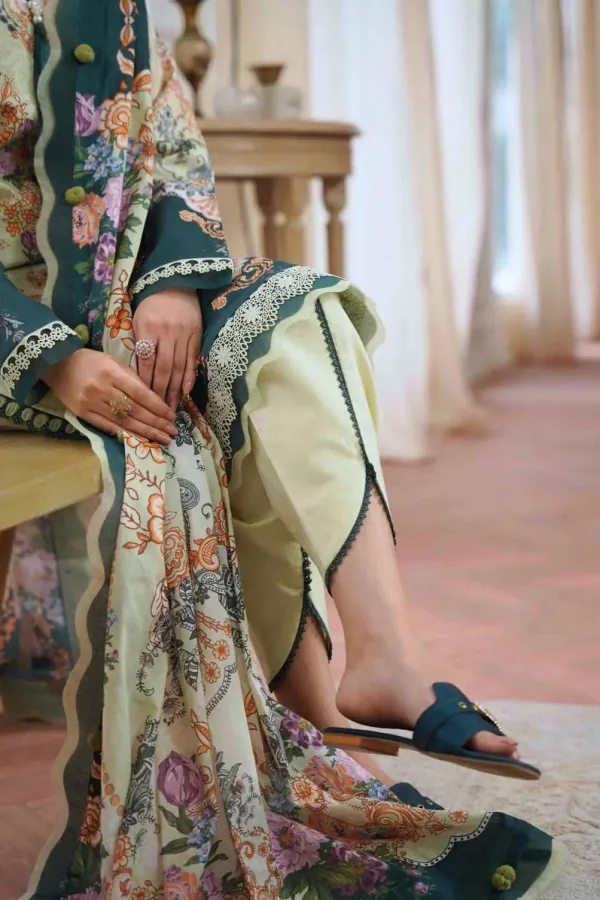 Unstitched_Olive_Green_Pure-Cotton_Embroidered__Salwar_Kameez_With_Dupatta_For_Women