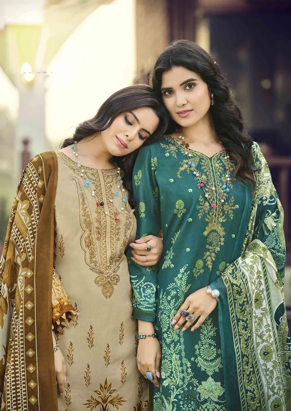 Unstitched_Beige_Cotton_Embroidered__Salwar_Kameez_Suit_With_Dupatta_For_Women