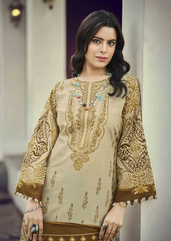 Unstitched_Beige_Cotton_Embroidered__Salwar_Kameez_Suit_With_Dupatta_For_Women