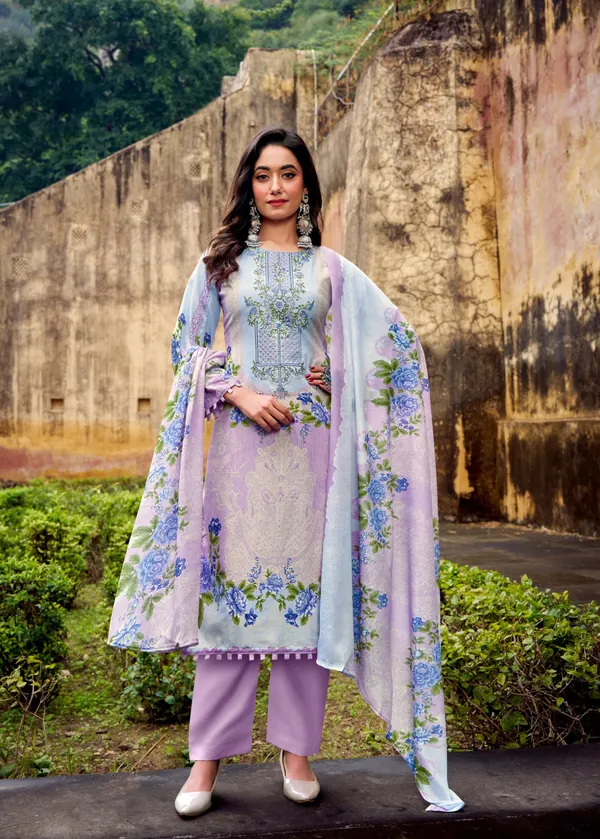 Unstitched_Lavender_Cotton_Embroidered__Salwar_Kameez_With_Dupatta_For_Women