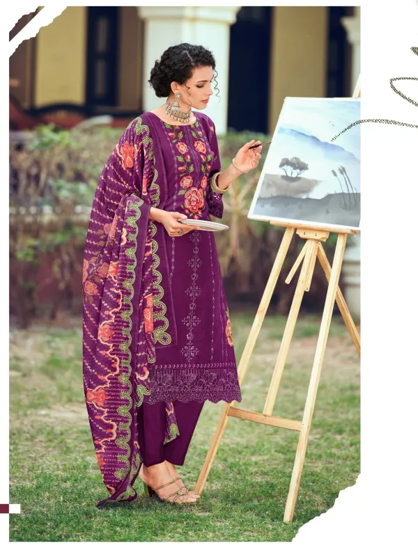 Unstitched_Pakistani_Suit_Pure_Cotton_Dress_Material_Purple__Embroidered_Salwar_Kameez