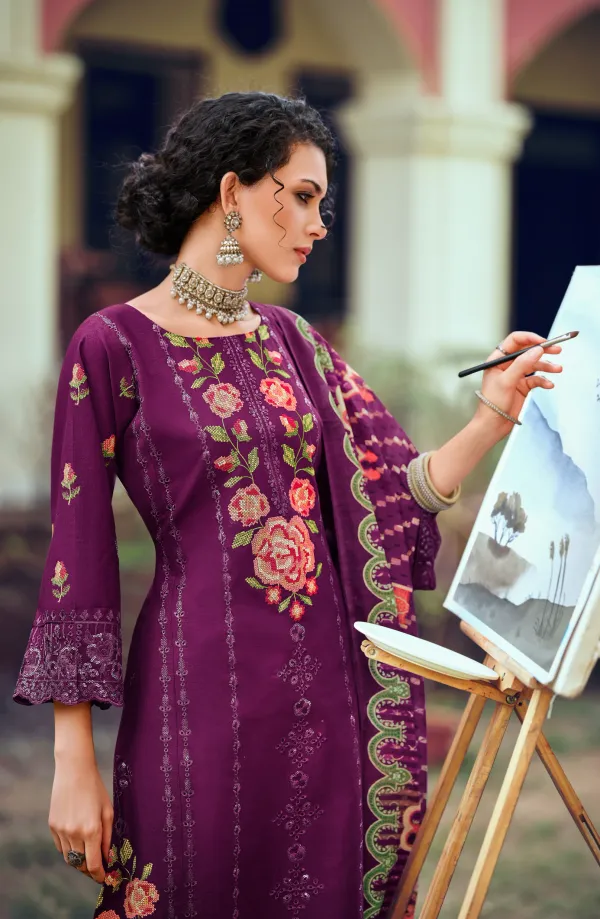 Unstitched_Pakistani_Suit_Pure_Cotton_Dress_Material_Purple__Embroidered_Salwar_Kameez