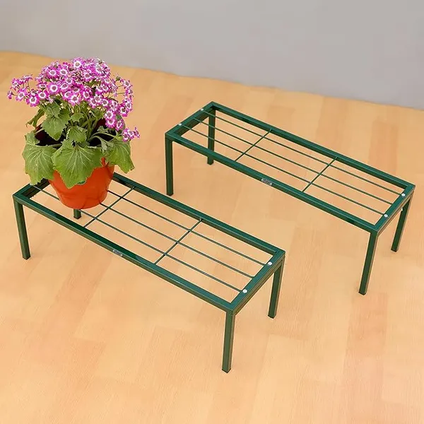 Metal_Green_Powder_Coated_Solid_Outdoor_Plant_Stand