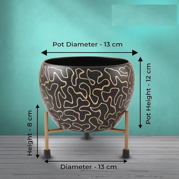Metal_Contemporary_Geometric_Abstract_Indoor_Planter_With_Stand