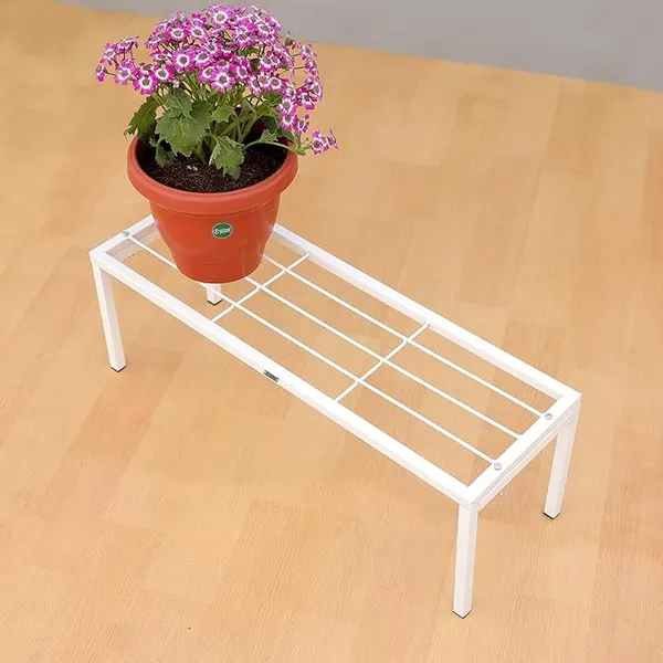 Metal_White_Powder_Coated_Solid_Outdoor_Plant_Stand