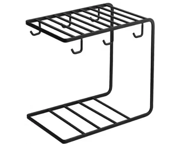 Metal_Modern_Solid_Cup_Saucer_Holder_Stand_With_6_Hooks